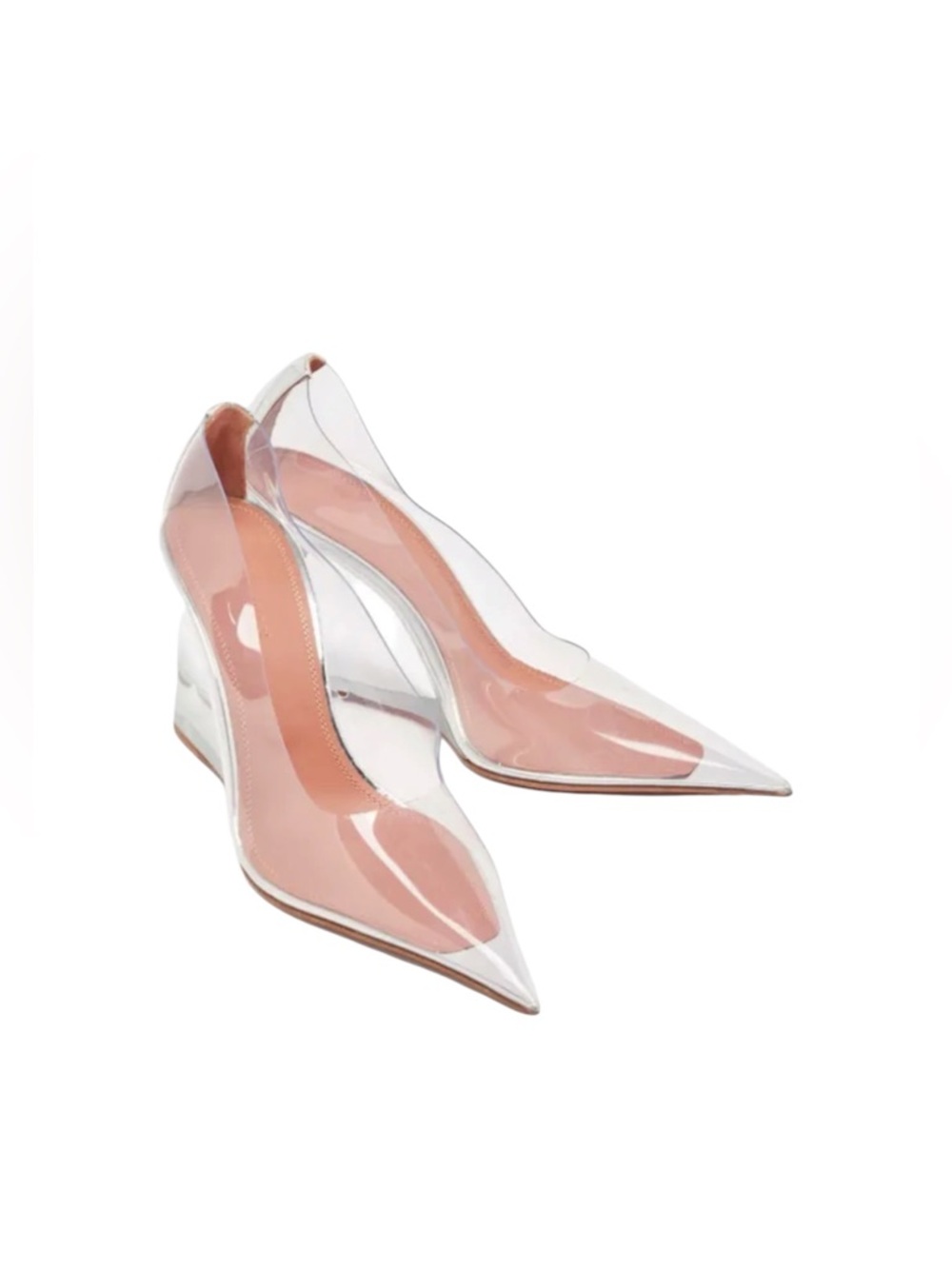 Amina Muaddi 95mm wedge pumps